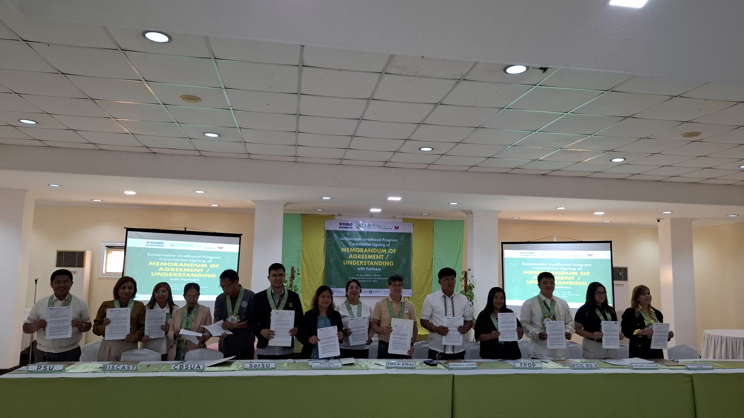 DSWD, CBSUA, PARTNER AGENCIES FORGE MOA FOR SUSTAINABLE LIVELIHOOD PROGRAM IMPLEMENTATION
