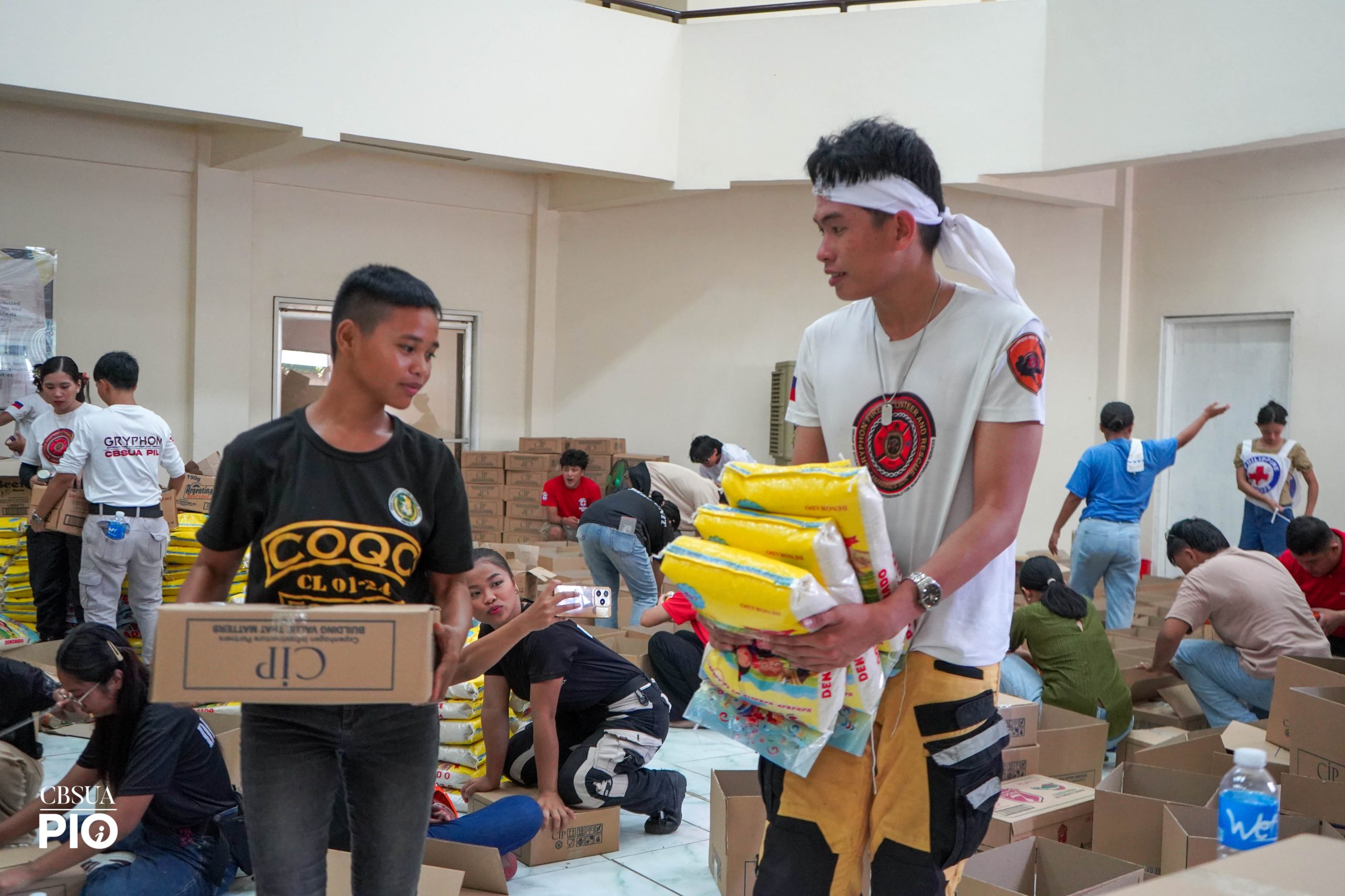 CBSUA STRENGTHENS VOLUNTEERISM THROUGH TYPHOON RELIEF EFFORTS WITH CI NMF (PH) CORP.