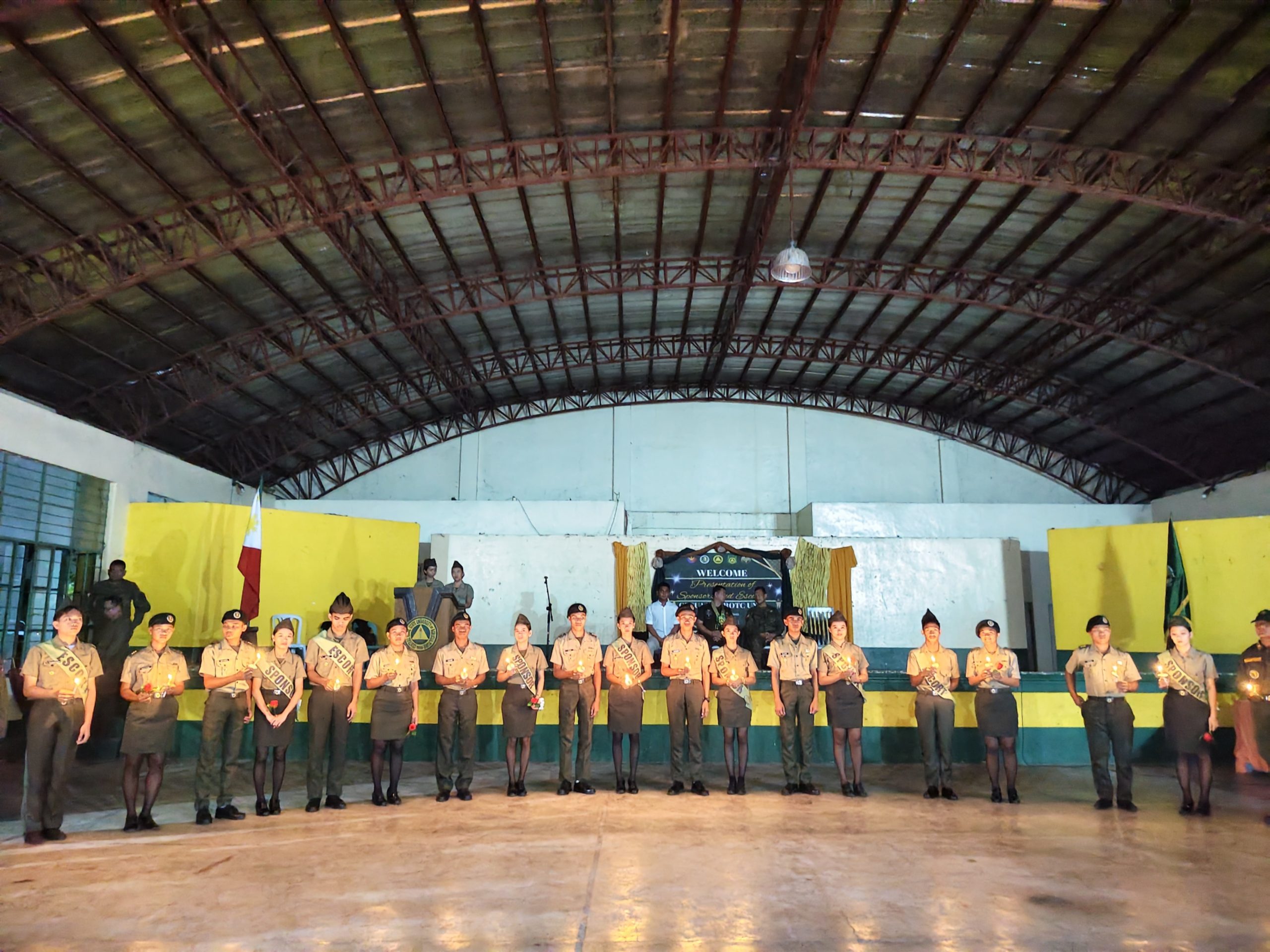 CBSUA NSTP-ROTC UNIT OF PILI CAMPUS CONDUCTS PRESENTATION OF SPONSOR AND ESCORT CEREMONY
