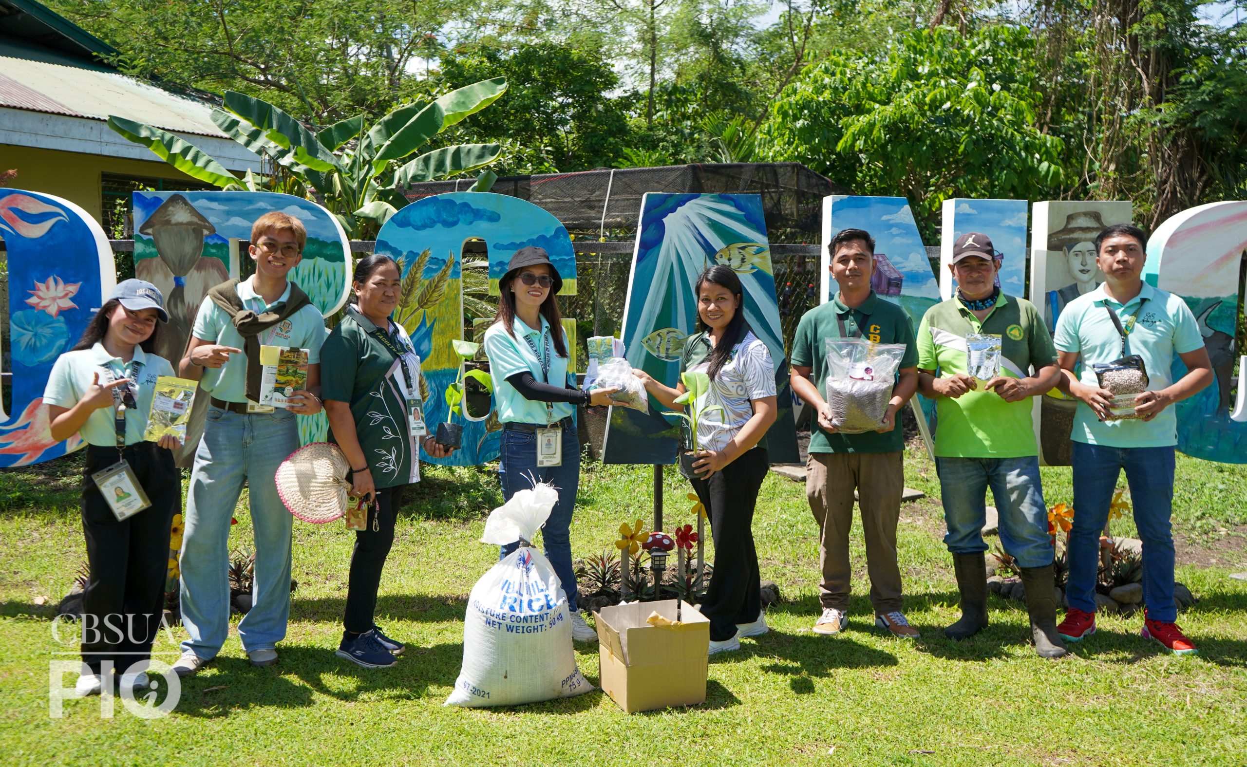 CBSUA HOSTS BPI-LOS BAÑOS BENCHMARKING VISIT, SEED DISTRIBUTION ACTIVITY