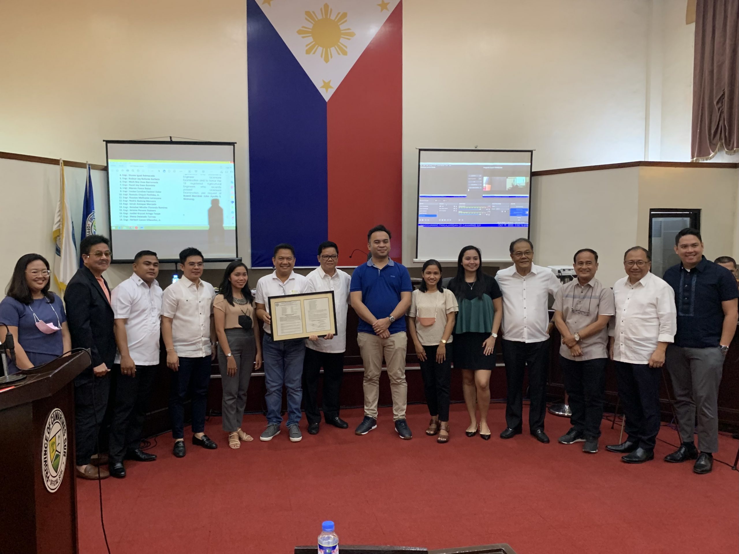 SANGGUNIANG PANLALAWIGAN CONFERS RESOLUTION OF COMMENDATION TO CBSUA, ABLE 2022 PASSERS
