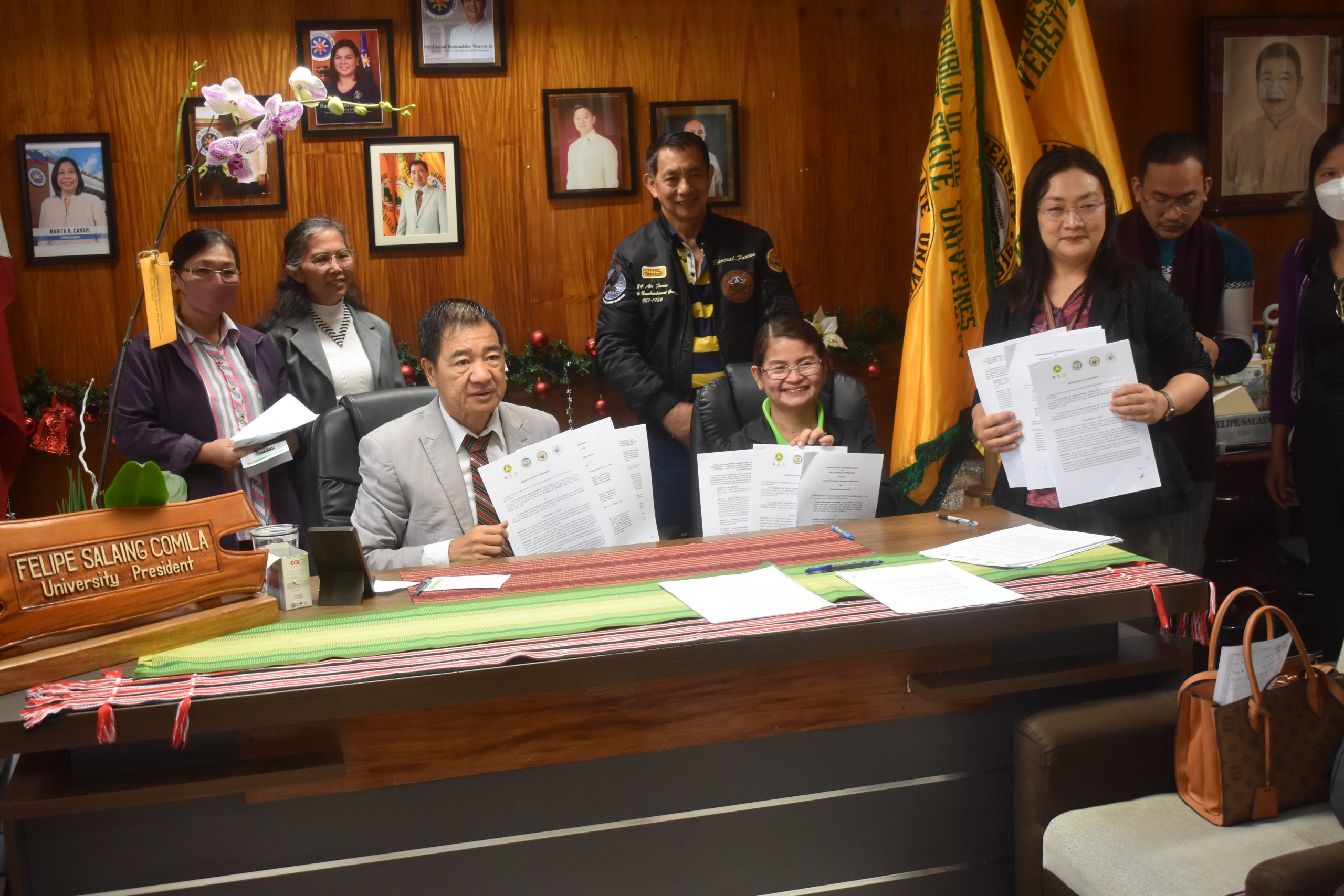 CBSUA CDE SIGNS MOA WITH BENGUET STATE UNIVERSITY CTE