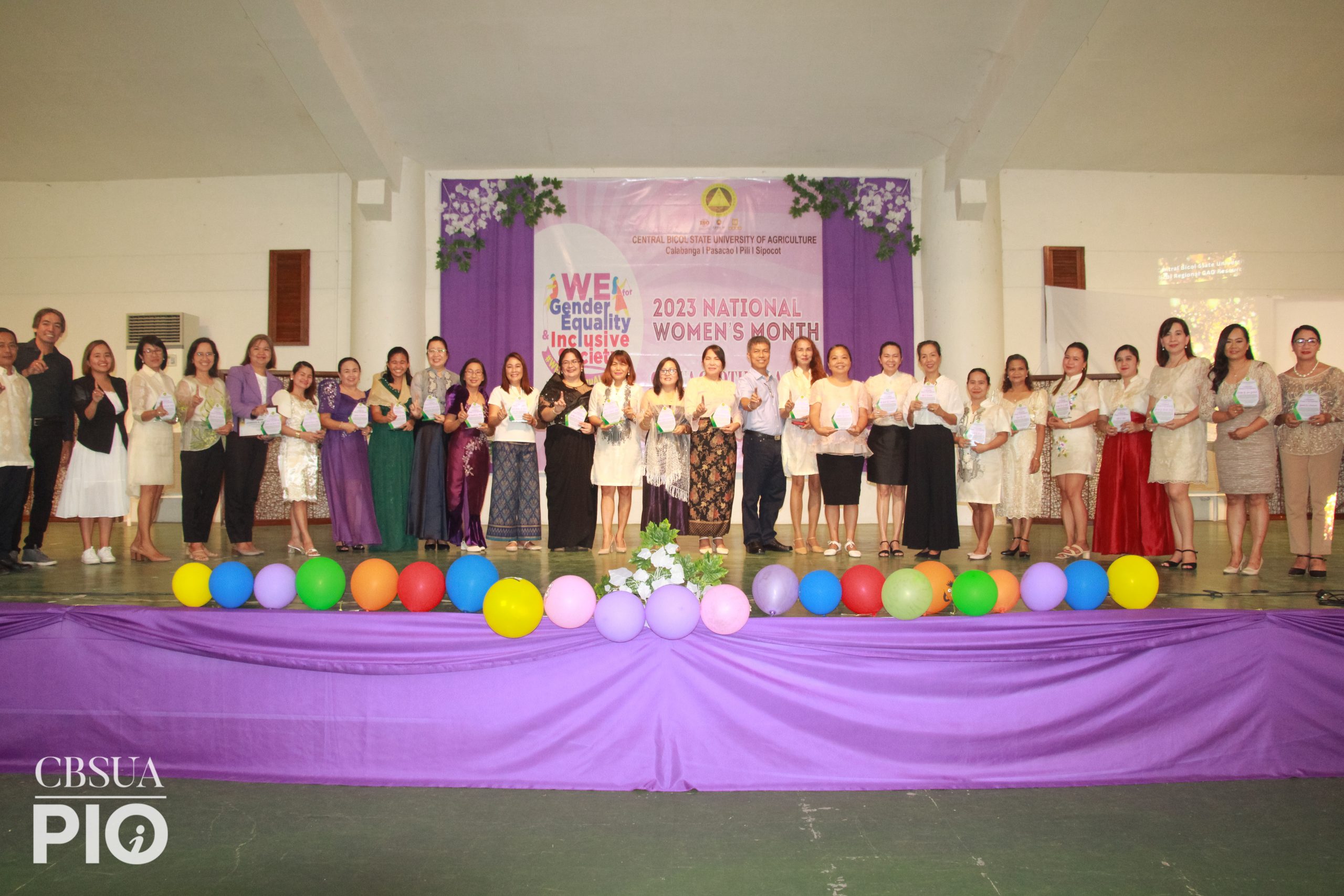 CBSUA-GAD HONORS WOMEN IN GADTIMPALA AWARDS; PROMOTES GENDER EQUALITY AND INCLUSIVITY