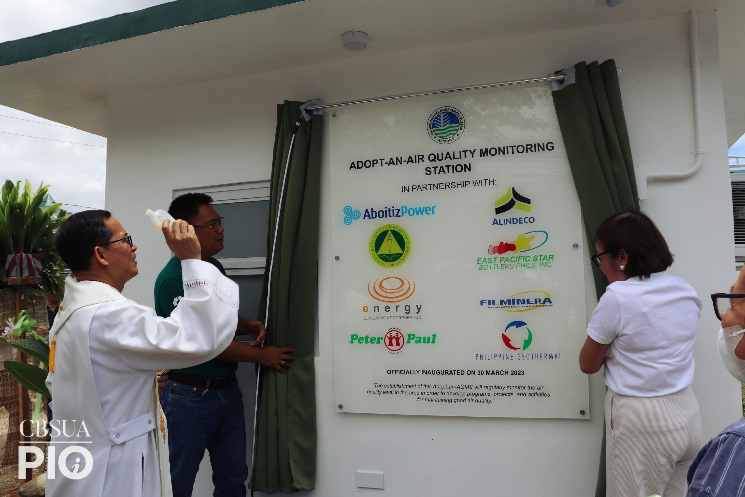 CBSUA, DENR, ADOPTERS INAUGURATE ADOPT AN AMBIENT AIR QUALITY MONITORING STATION
