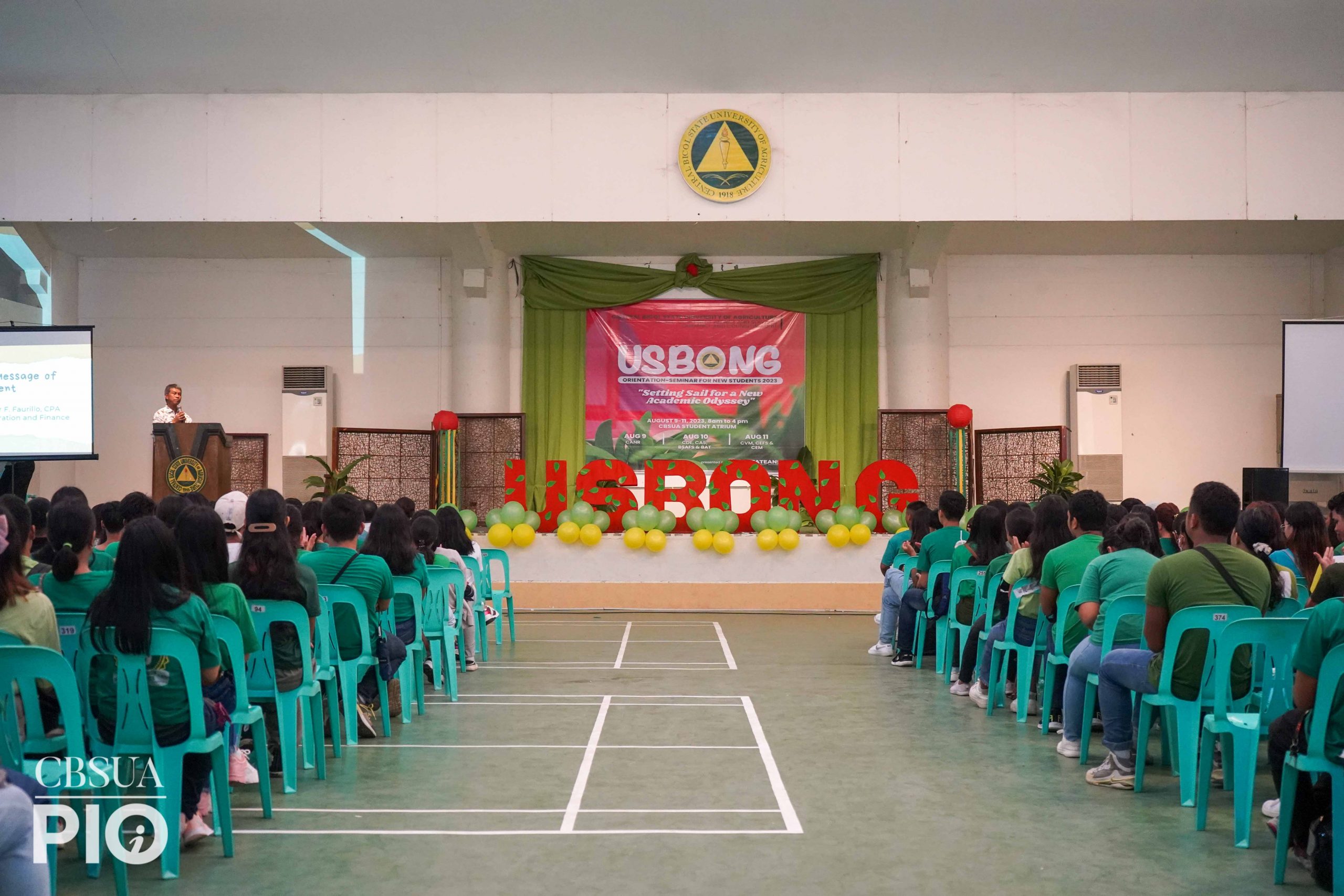 CBSUA WELCOMES FRESHIES, TRANSFEREES IN ORSEM 2023