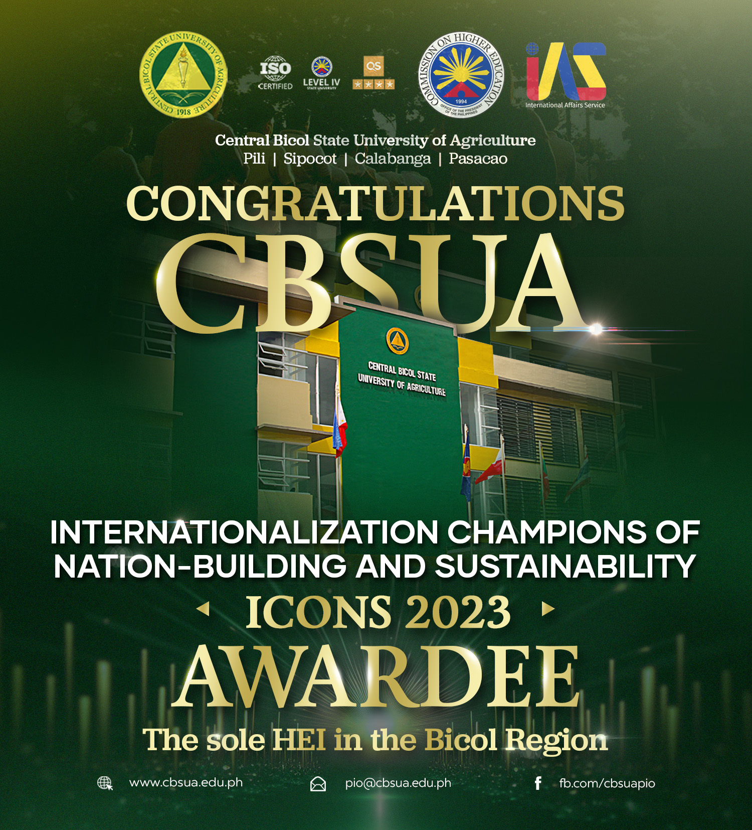 CBSUA, AN ICON THAT LIVES ON!