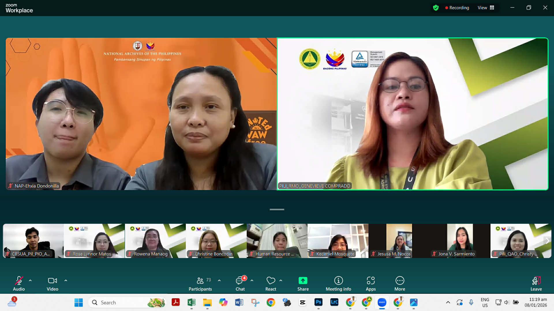 CBSUA STRENGTHENS RECORDS MANAGEMENT THROUGH ONLINE CONSULTATION WITH NAP