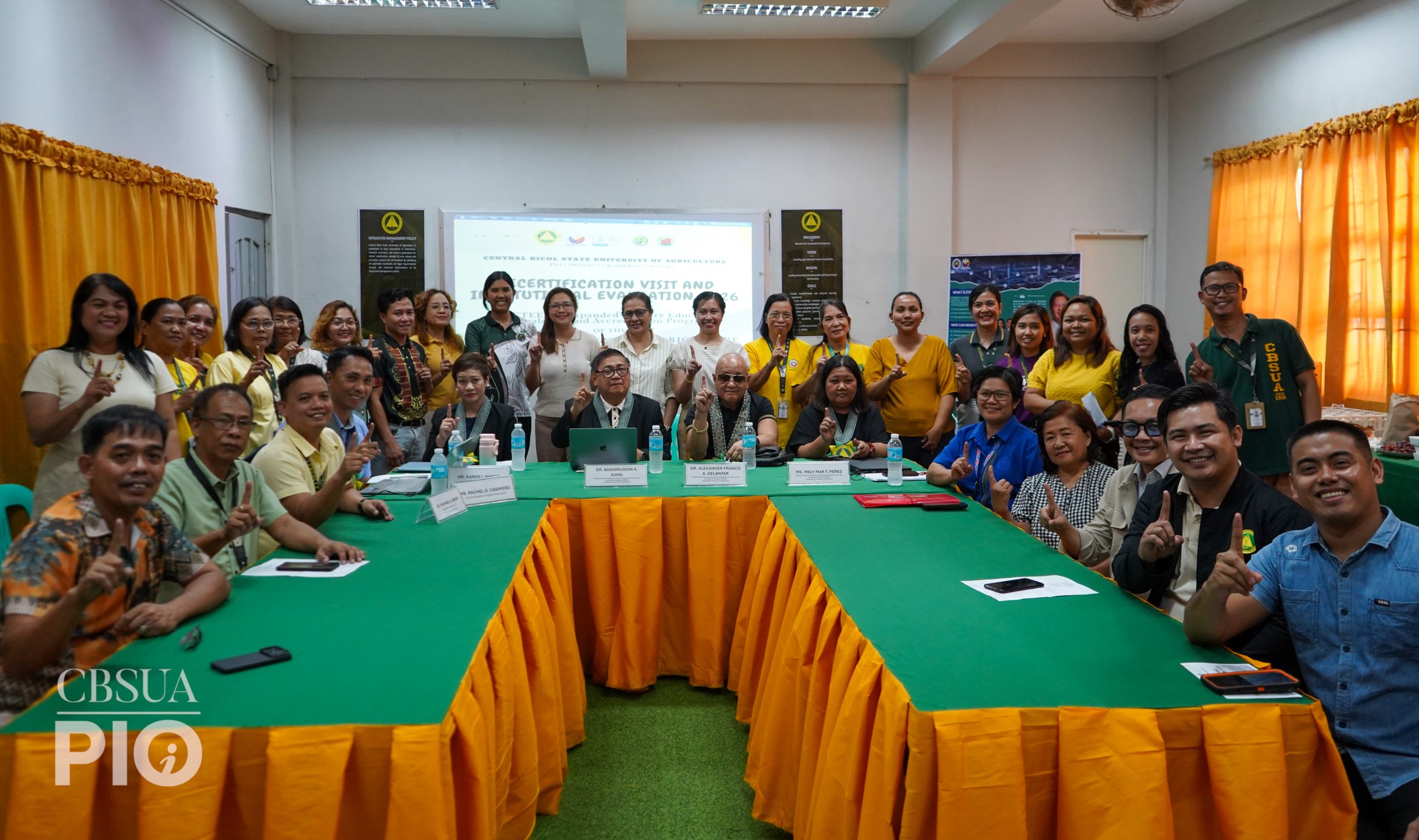 CBSUA BS AGRICULTURE ETEEAP UNDERGOES CHED RECERTIFICATION VISIT AND INSTITUTIONAL EVALUATION